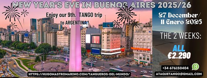 flyer image for Nochevieja en Buenos Aires-VIAJE TANGUERO