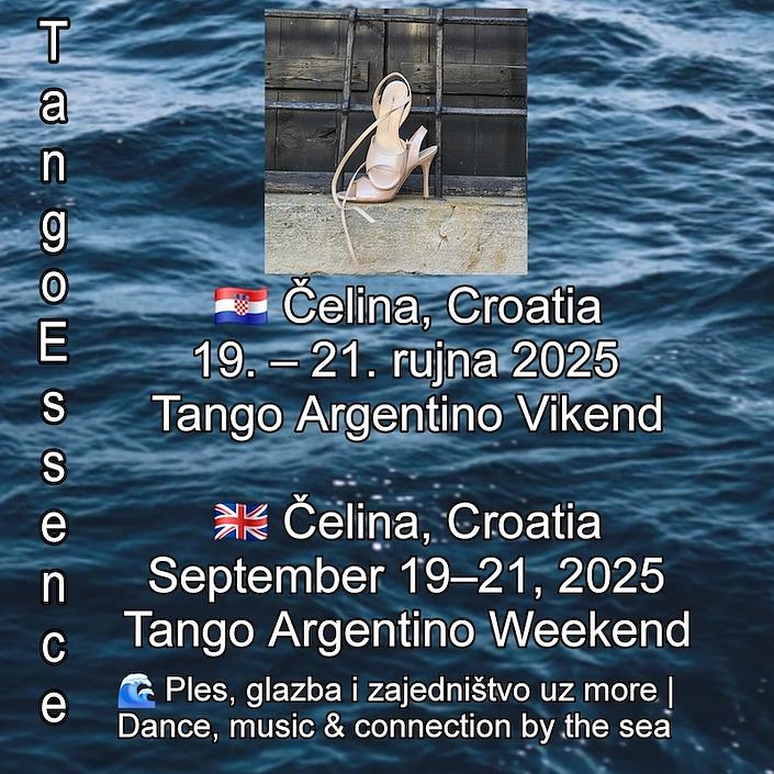 flyer image for Tango Essence, Tango Argentino sea weekend in Croatia