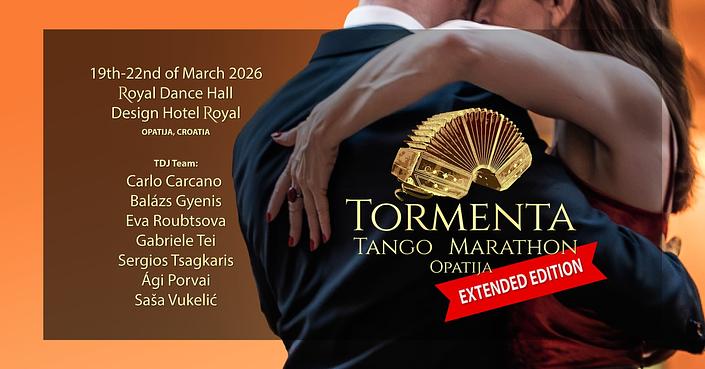 flyer image for Tormenta Tango Marathon