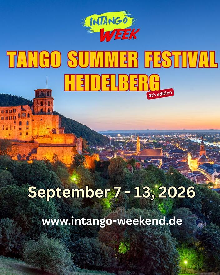 flyer image for Tango Summer Festival Heidelberg