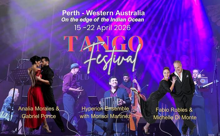 flyer image for Perth Tango Festival - Autumn Edition 2026