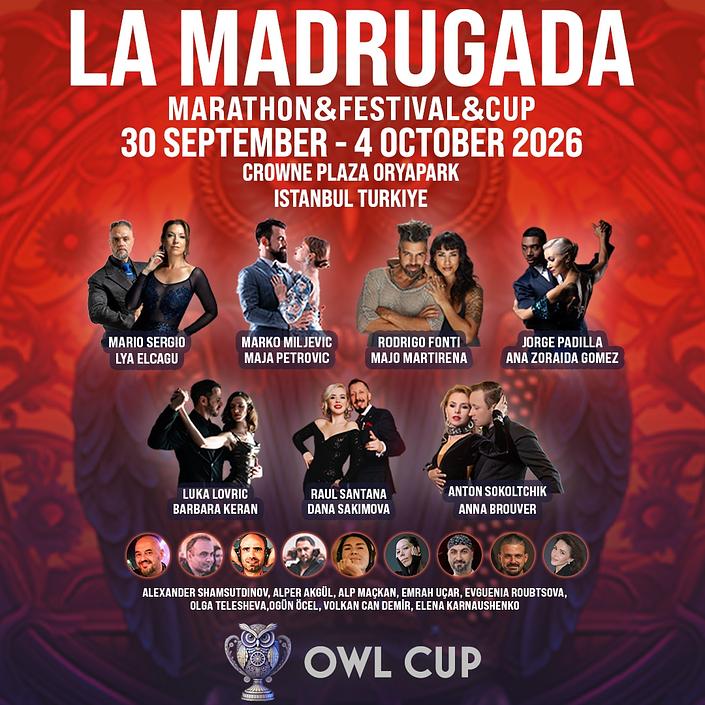 flyer image for La Madrugada Tango FestivalMarathonCup