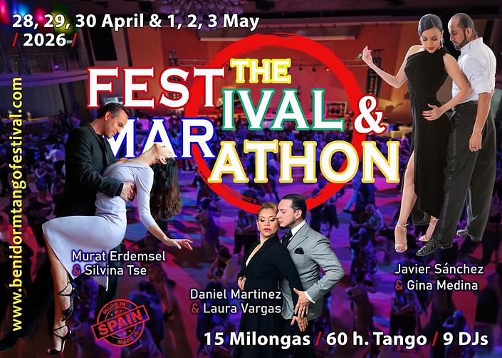 flyer image for BENIDORM TANGO FESTIVAL AND MARATHON