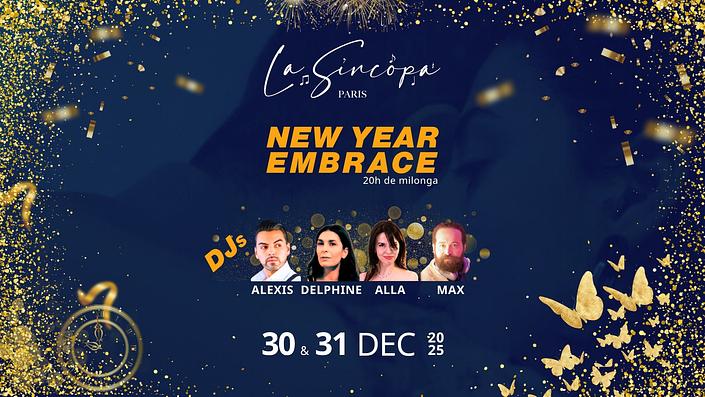 flyer image for La Sincopa NEW YEAR EMBRACE