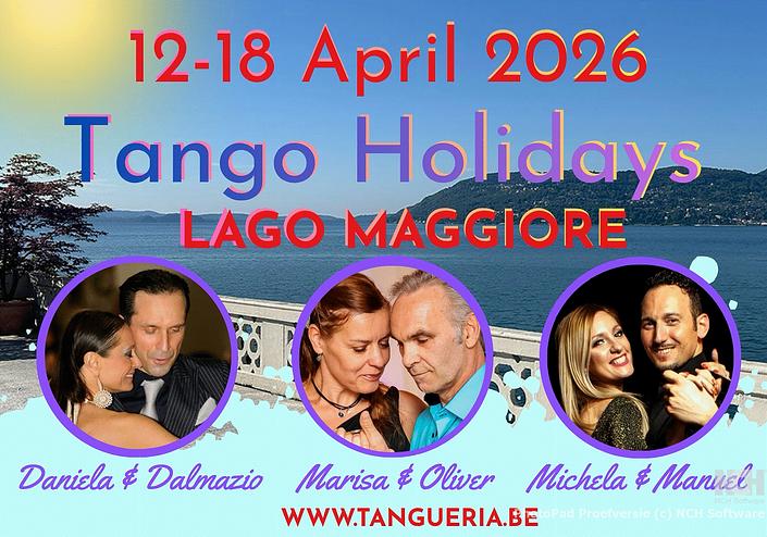 flyer image for International Tango Holidays Lago Maggiore April 2026 Italy