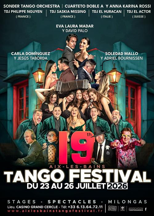 flyer image for AIX-LES-BAINS TANGO FESTIVAL 2026