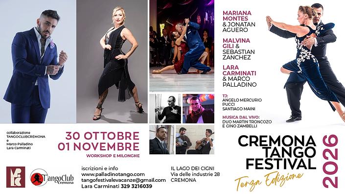flyer image for 3rd Cremona Tango Festival 2026