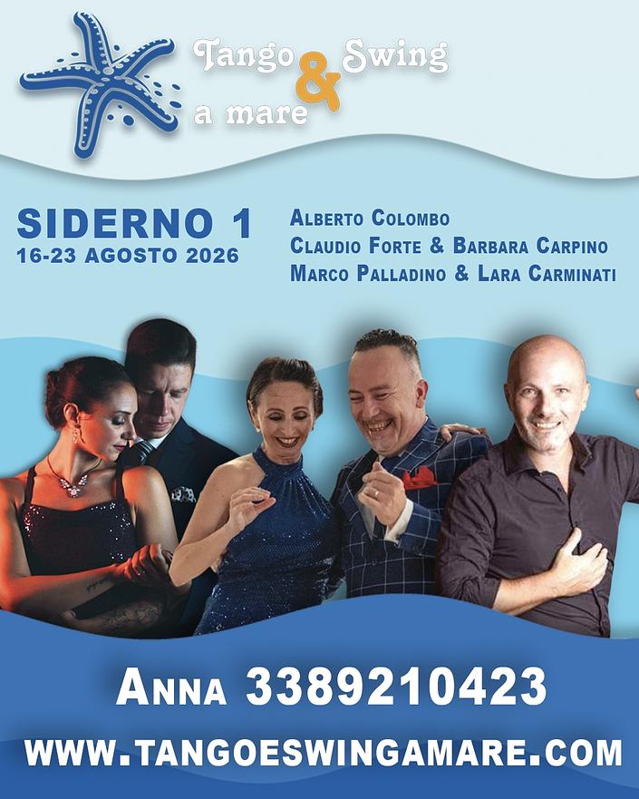 flyer image for VACANZA TANGO A MARE, SIDERNO 1