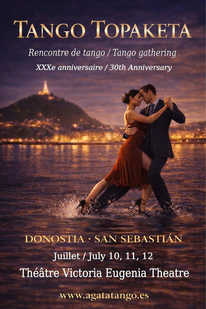 flyer image for San Sebastian tango gathering
