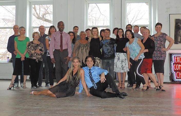 flyer image for Winnipeg Tango Seminar with Roxana and Fabian Belmonte
