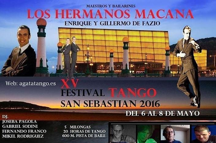 flyer image for XV FESTIVAL TANGO de San Sebastian