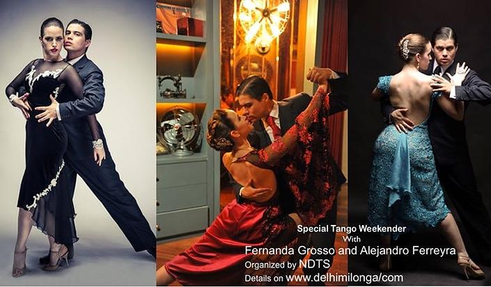 flyer image for Intensive Tango Seminar with Fernanda and Alejandro