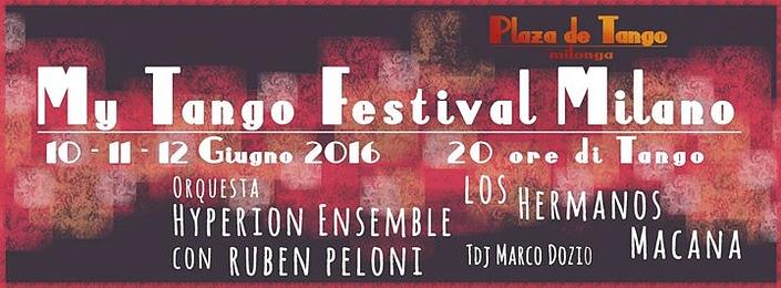flyer image for My Tango Festival Milano