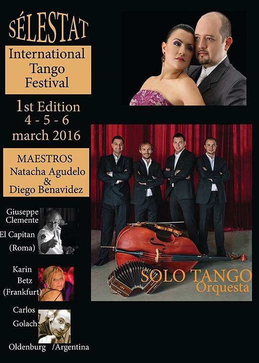 flyer image for Selestat Artino Tango Festival