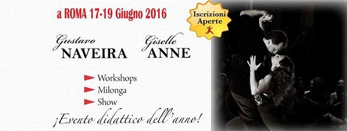 flyer image for Gustavo Naveira Giselle Anne a Roma