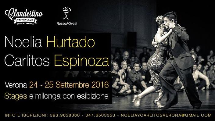 flyer image for Noelia Hurtado y Carlitos Espinoza a Verona