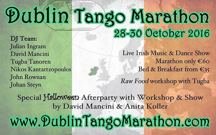 flyer image for Dublin Tango Marathon